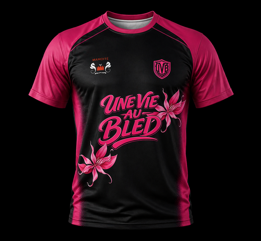 Maillot UVB - noir / rose