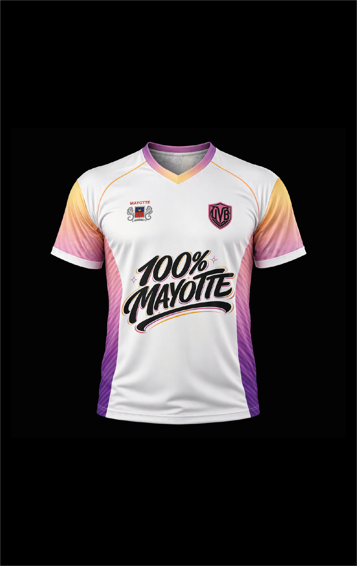 Maillot UVB Mayotte - Blanc/Violet