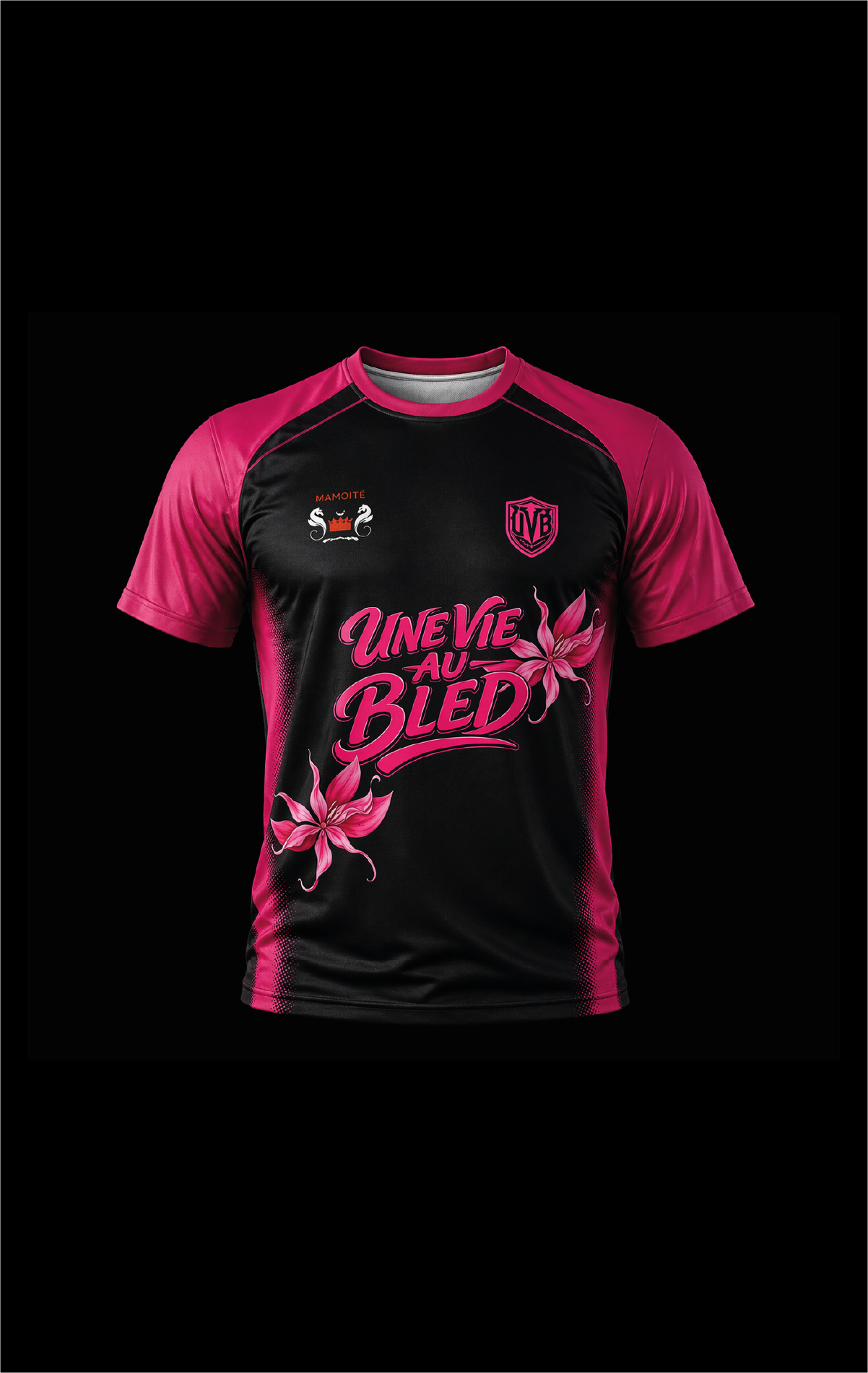 Maillot UVB - noir / rose